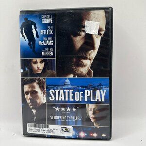 State Of Play DVD - Russell Crowe Ben Affleck Rachel McAdams Helen Mirren PG13